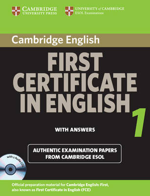 Cambridge First Certificate in English 1 for Updated Exam Self-study Pack: Official Examination Papers from University of Cambridge ESOL Examinations: Level 1 by Cambridge ESOL image