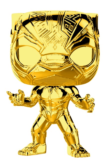 Black Panther Gold Chrome Pop! Vinyl Figure image