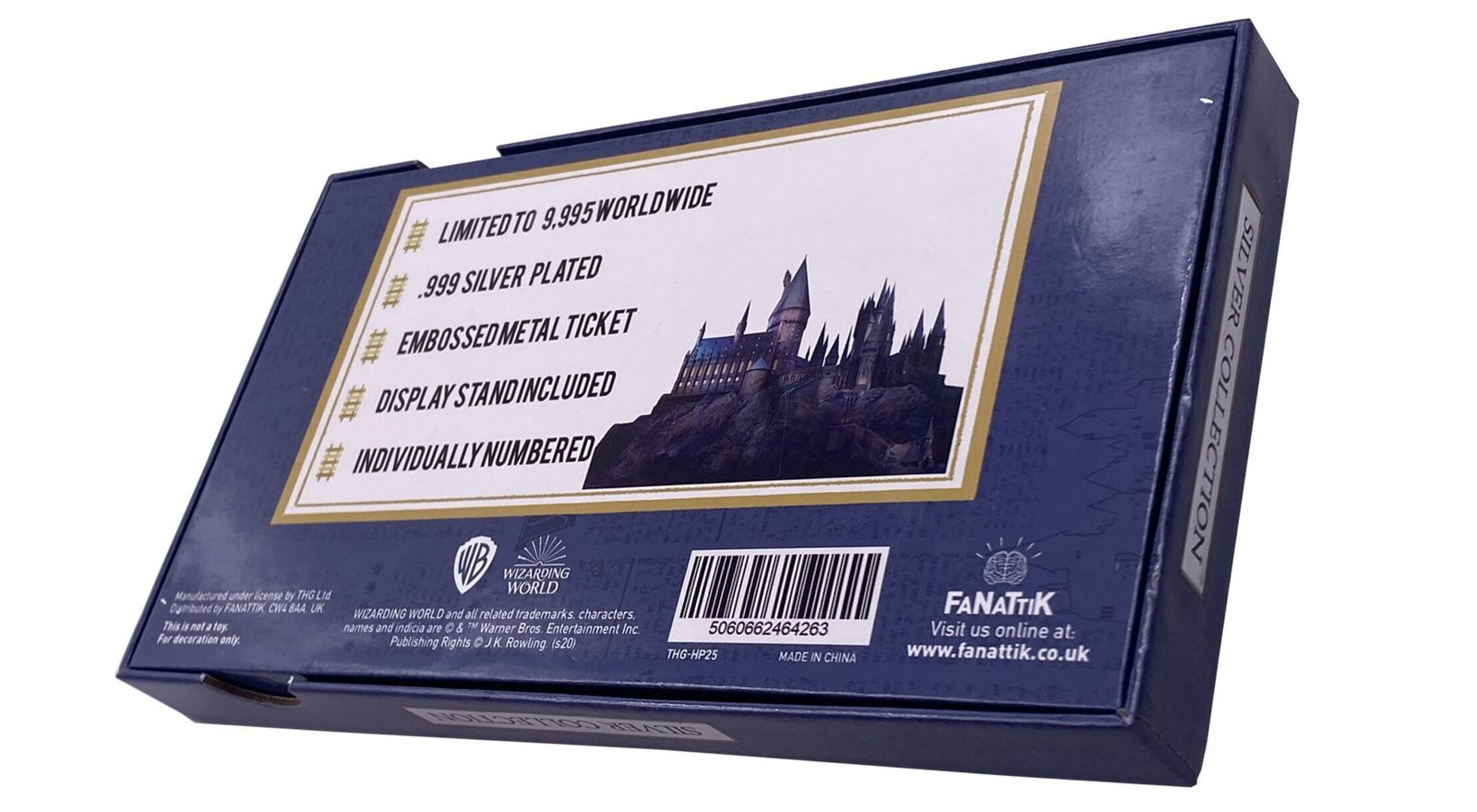 Harry Potter: Hogwarts Express Train Ticket (Silver Plated) - Metal Replica image