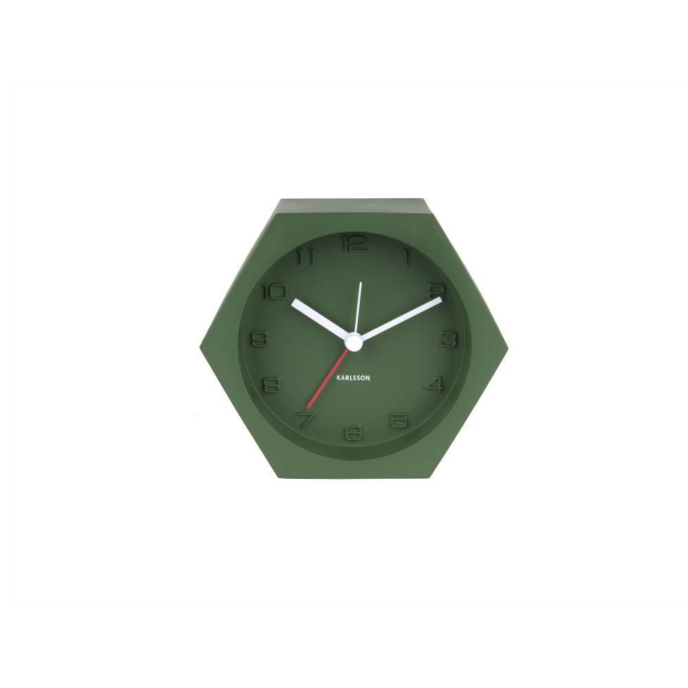 Karlsson Alarm Clock Hexagon (Green) at Mighty Ape NZ