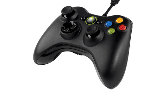 Official Microsoft Xbox 360 Wired Controller - Black on X360