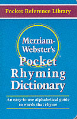 Pocket Rhyming Dictionary on Paperback by Merriam Webster