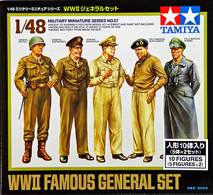 Tamiya WWII Famous General Set 1:48 Kitset Model