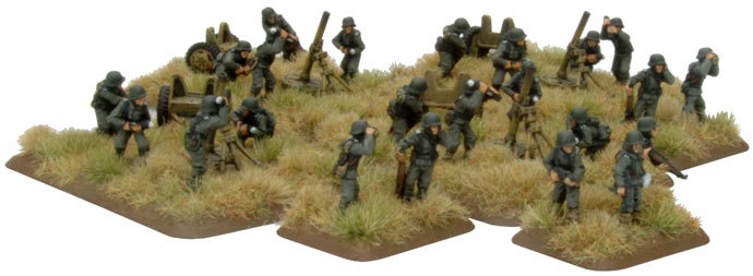 Flames Of War GE818 SS-Heavy Mortar Platoon – Figurines Neuves Sous Blister