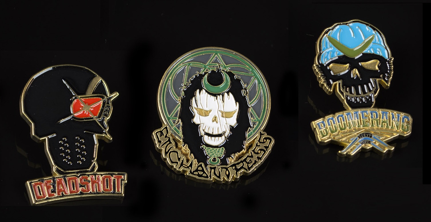 Suicide Squad Lapel Pins — Set 1