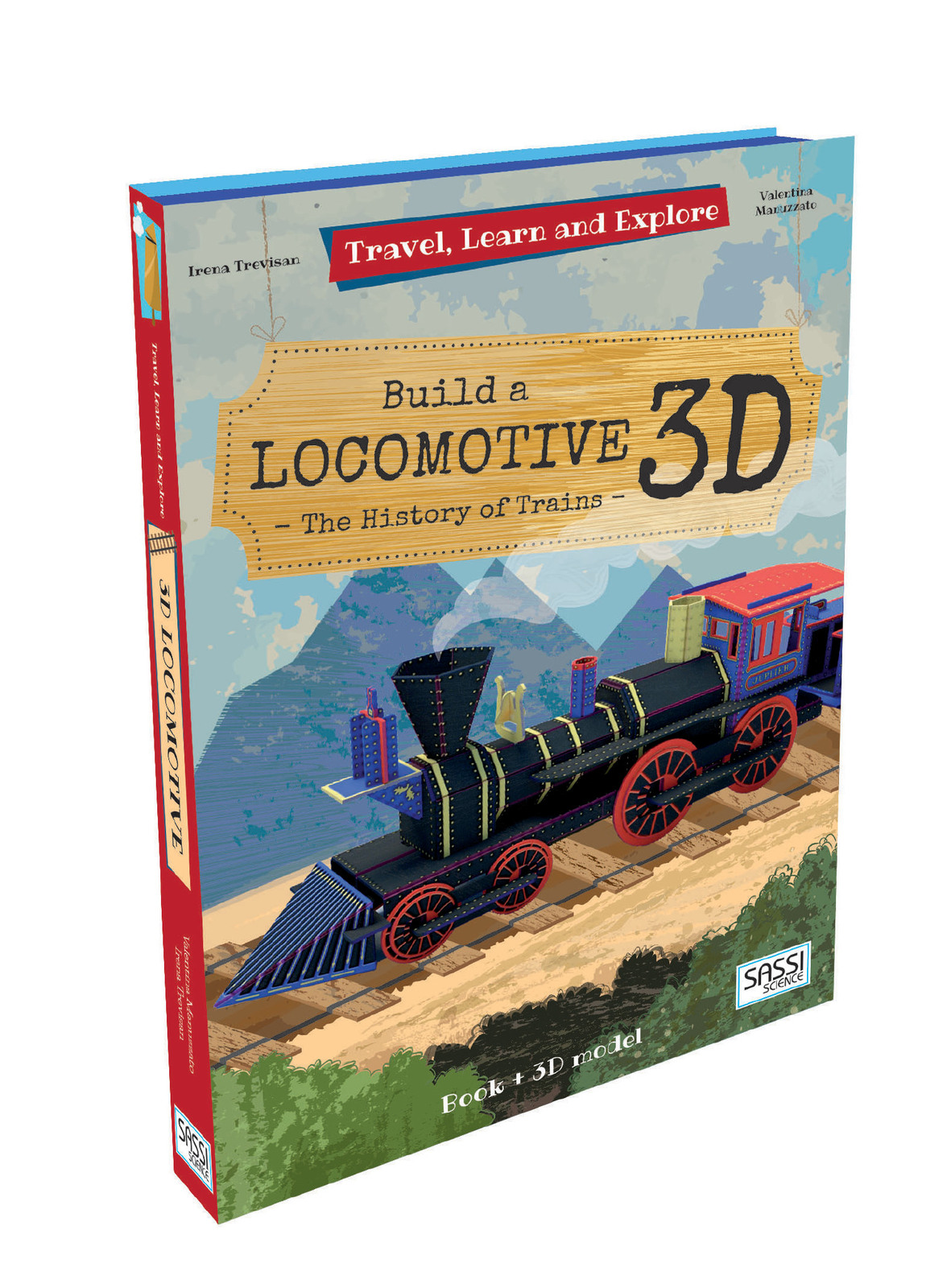 Sassi: Travel Learn and Explore 3D Puzzle - Locomotive image