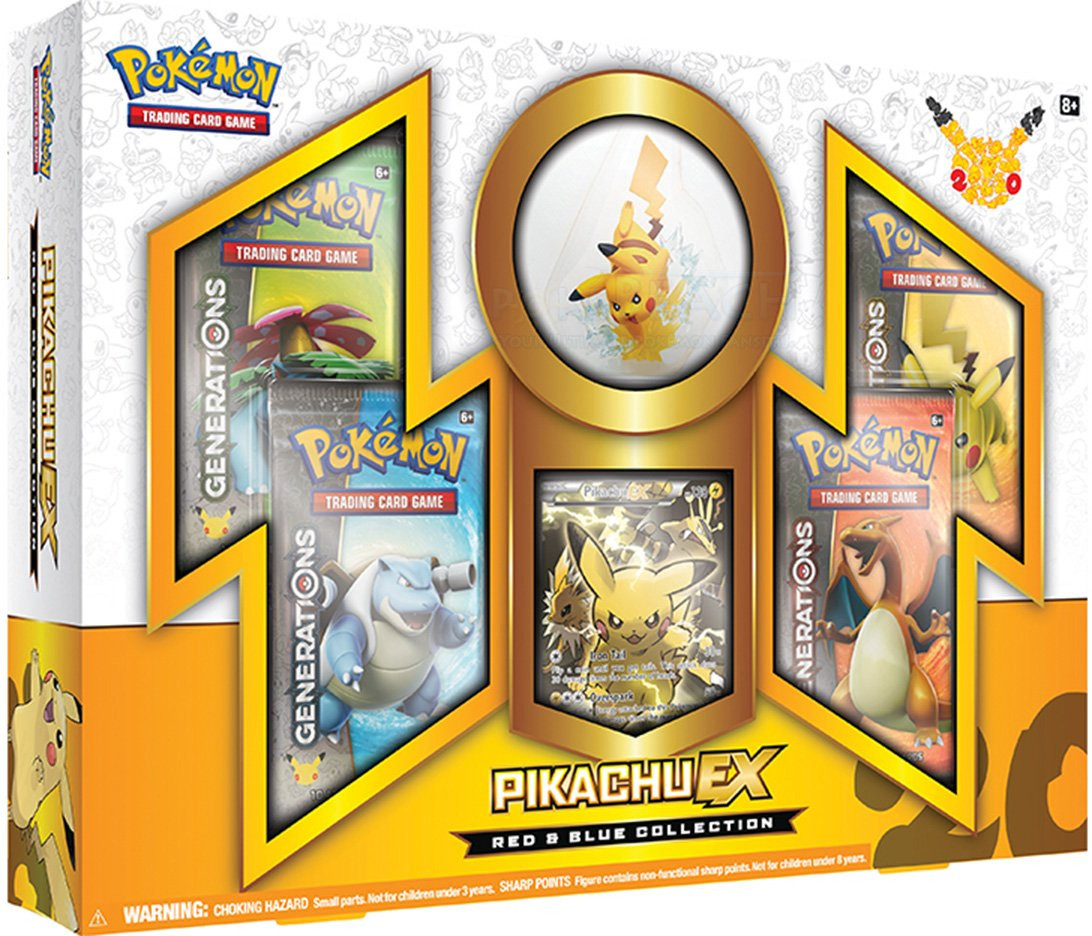 Pokemon TCG 20th Anniversary Red & Blue Collection Pikachu EX at Mighty Ape NZ