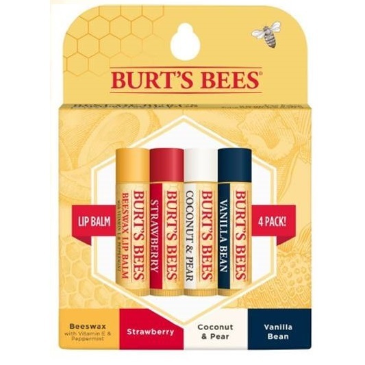 Buy Burt's Bees Lip Balm (4 Pack Gift Set) at Mighty Ape NZ