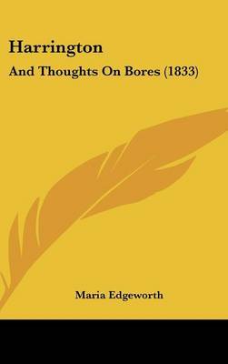 Harrington: And Thoughts On Bores (1833) by Maria Edgeworth image