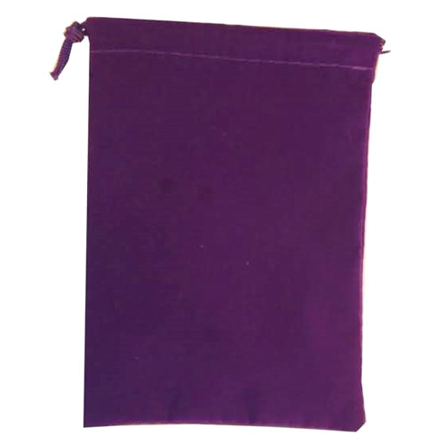 Suede Cloth Dice Bag (Large, Purple) image