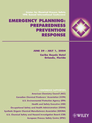 Emergency Planning by CCPS (Center for Chemical Process Safety)