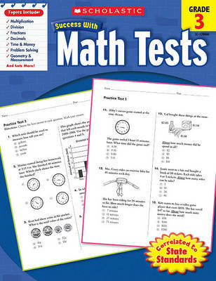 Scholastic Success with Math Tests: Grade 3 Workbook image