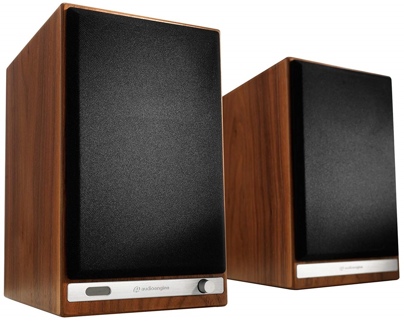 Audioengine HD6 Wireless Bookshelf Speakers Walnut