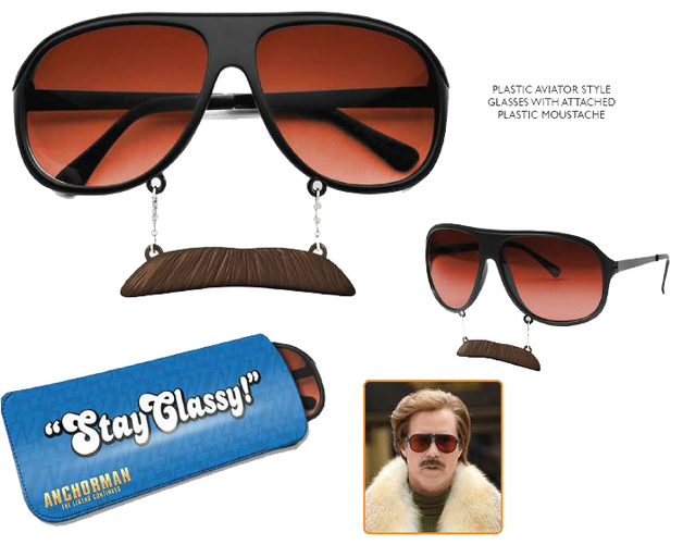 sunglasses with mustache attached