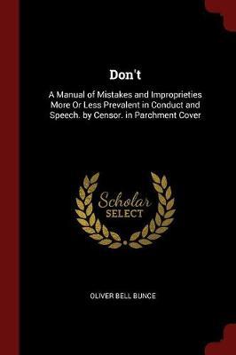 Don't by Oliver Bell Bunce image