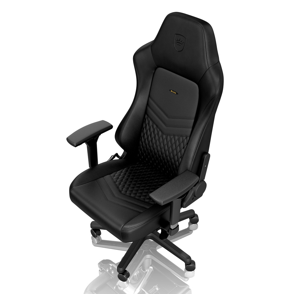 noblechairs HERO Gaming Chair Real Leather (Black) Buy Now at