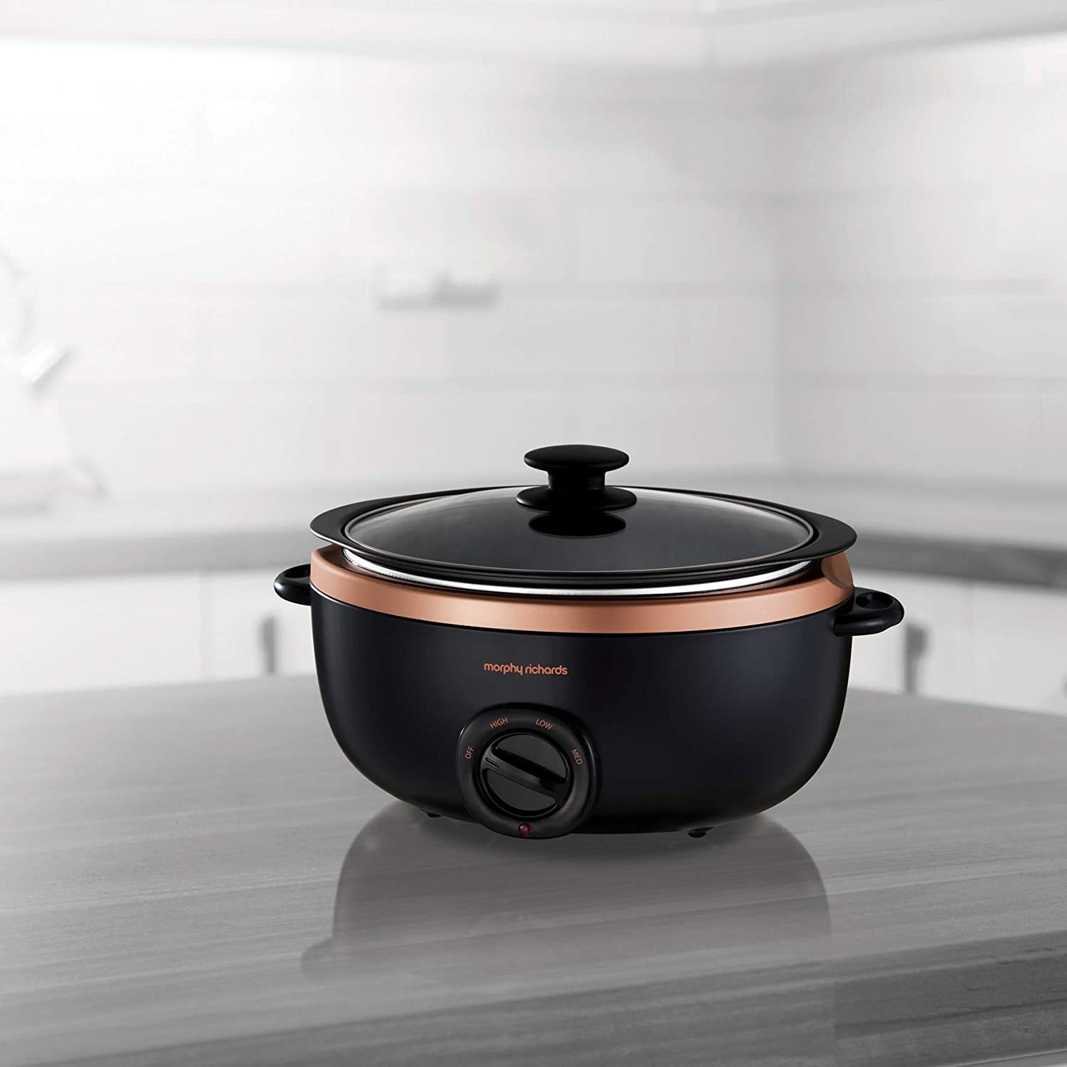 Morphy Richards 3.5L Sear & Stew Slow Cooker Rose Gold at Mighty