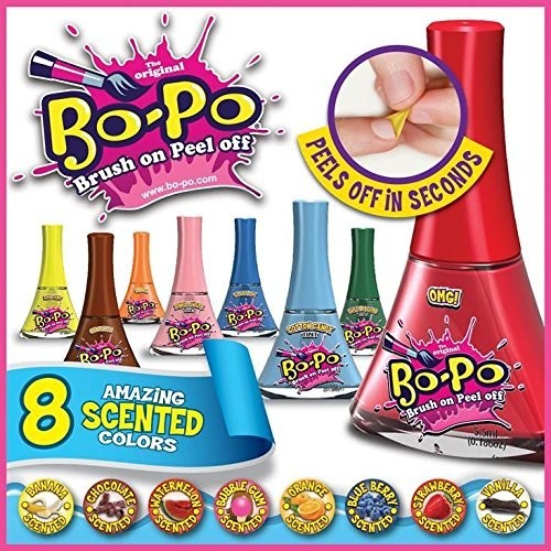 Bo-Po Scented Peel Off Nail Colour Super Pack (8 Pack) image