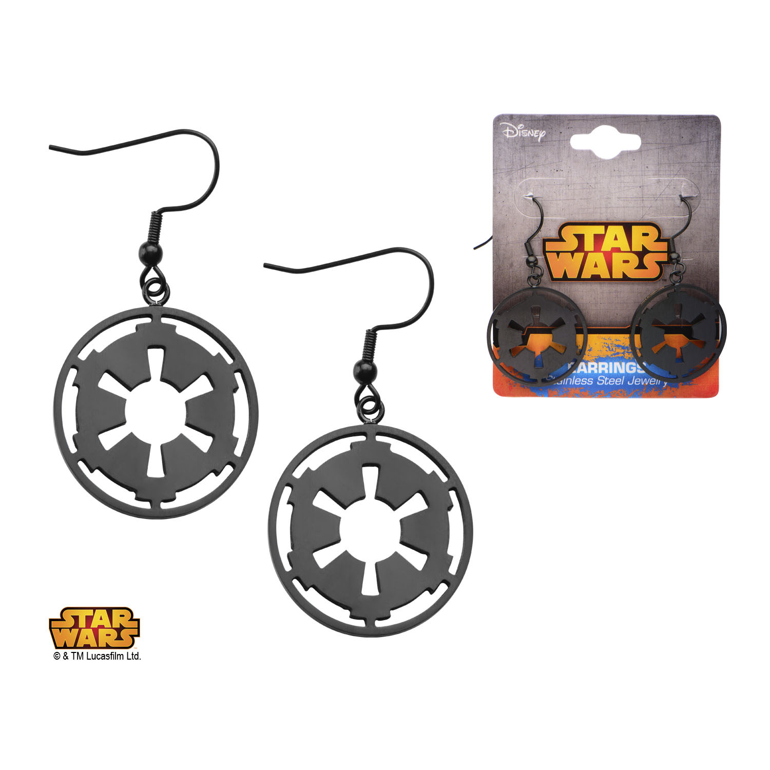 Star Wars Imperial Symbol Earrings