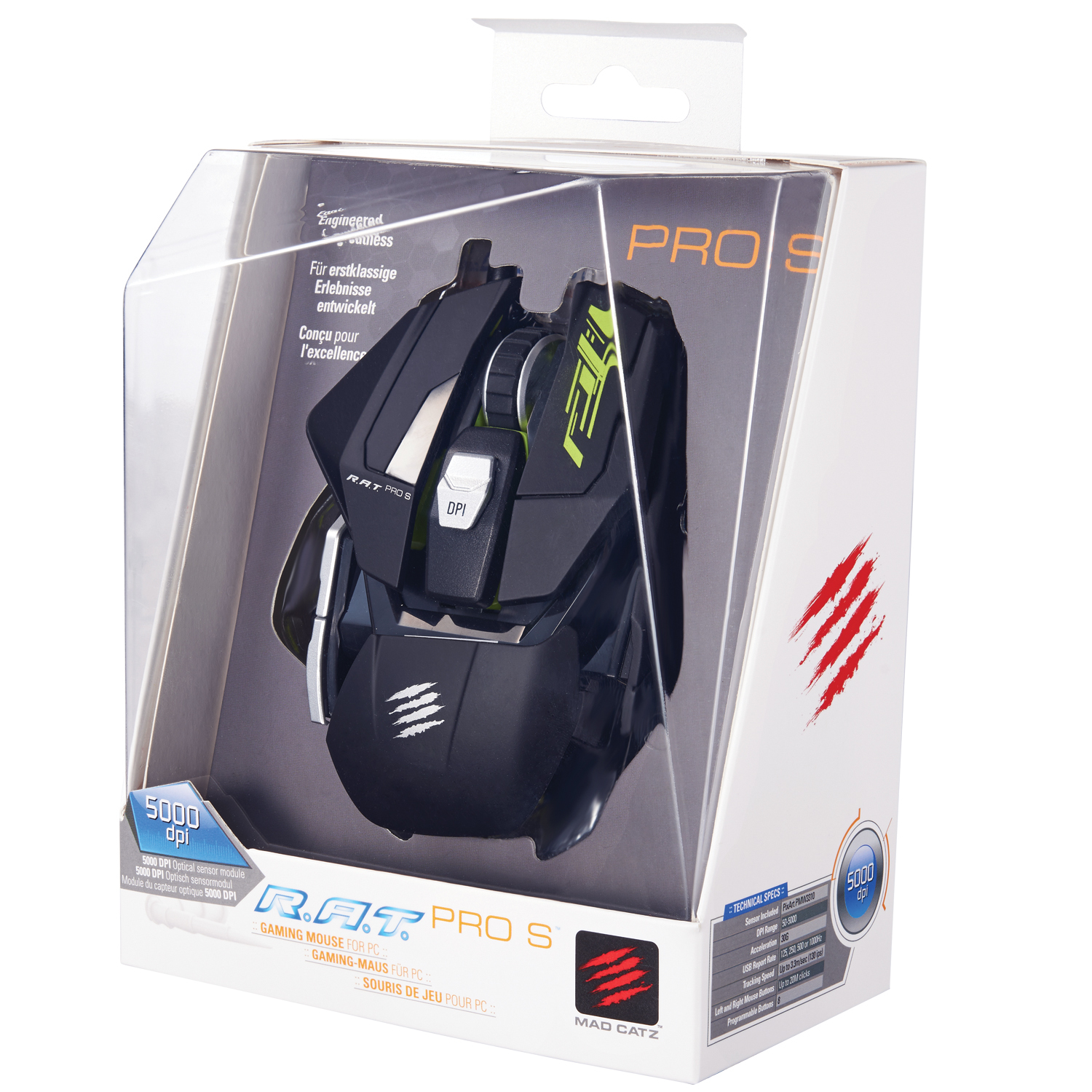 Mad Catz RAT PRO S Gaming Mouse on PC