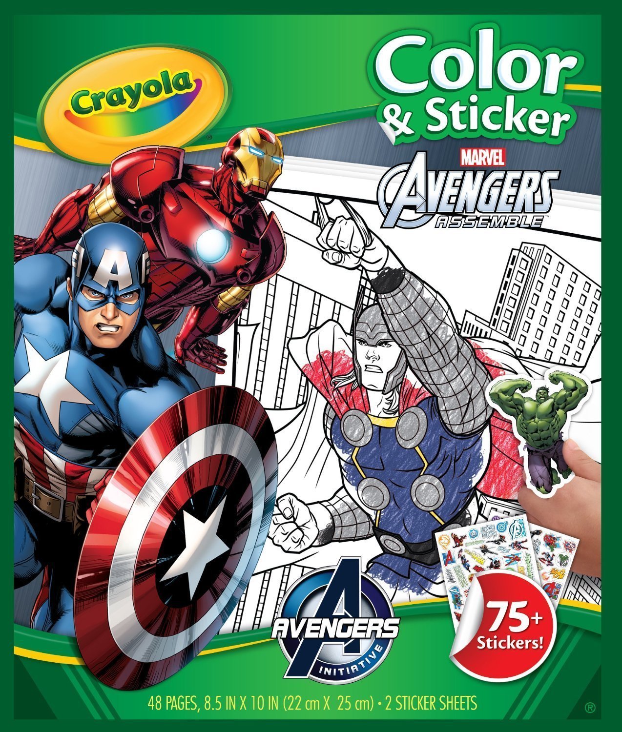 Colour & Sticker Book Avengers - Crayola image