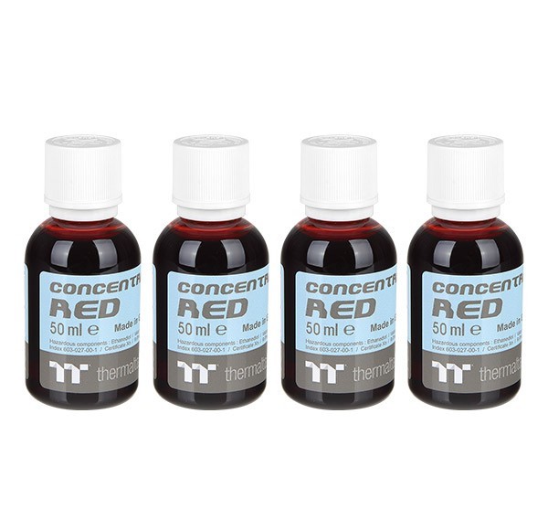 Thermaltake: Premium Contentrate Coolant - Red (50ml) 4 Pack image