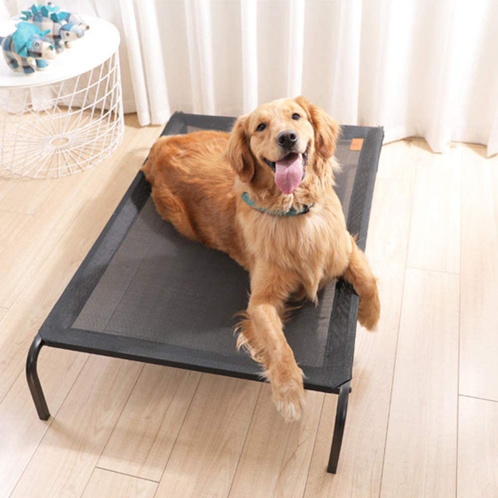 Buy Indoor/Outdoor Elevated Portable Pet Bed Large (Black) at Mighty