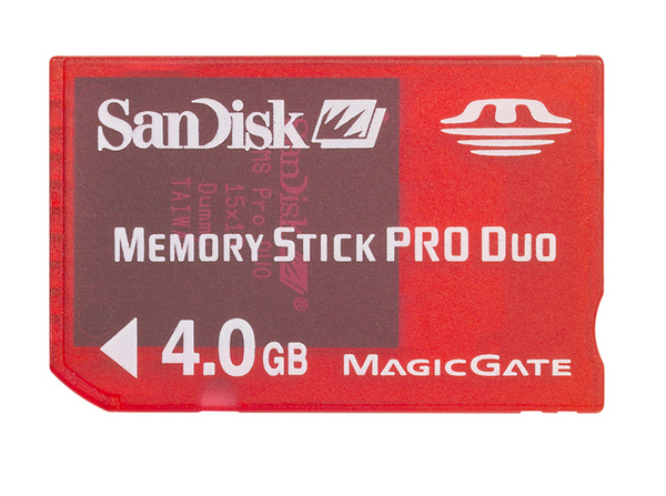 SanDisk MemoryStick Pro Duo Gaming 4096MB (4GB) Memory image