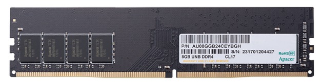 1x8GB Apacer 2666MHz DDR4 RAM