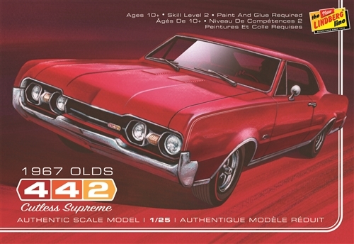 Lindberg: 1/25 1967 Oldsmobile 442 - Model Kit image