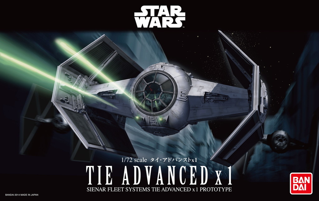 Star Wars: 1/72 Darth Vader TIE Advanced x1 - Model Kit image