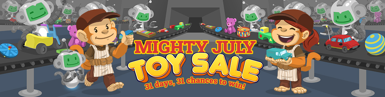 Mighty July Toy Sale