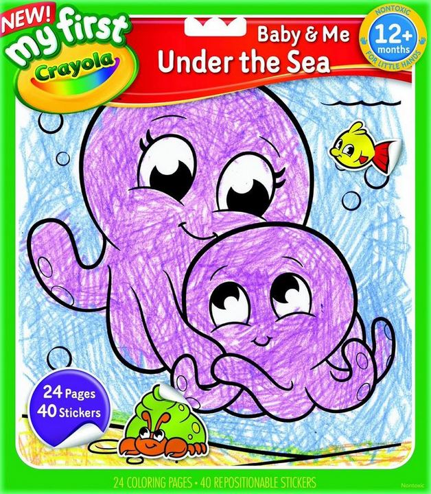 Buy Crayola My First Colour & Sticker Book Under The Sea at Mighty