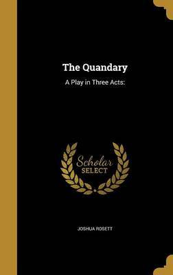 The Quandary on Hardback by Joshua Rosett