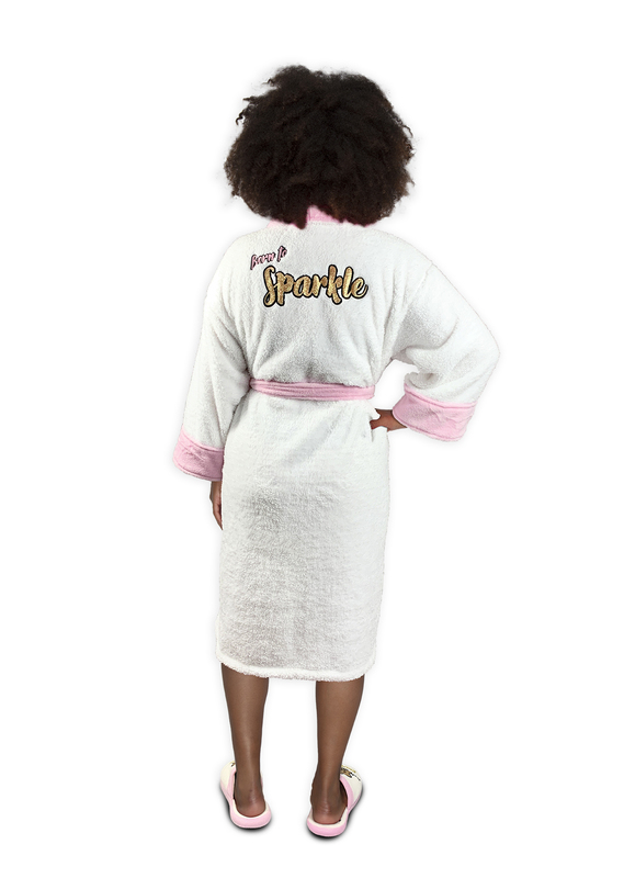 Mr. Men Little Miss Sparkle Womens Adult Fleece Bathrobe One Size
