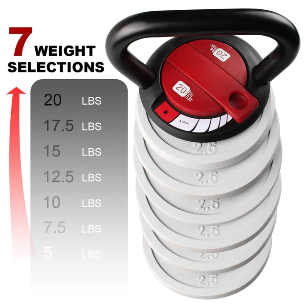 Buy MultiWeight Smart Adjustable Kettlebell 9kg (20lbs) at Mighty Ape NZ