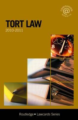 Tort Lawcards: 2010-2011 image