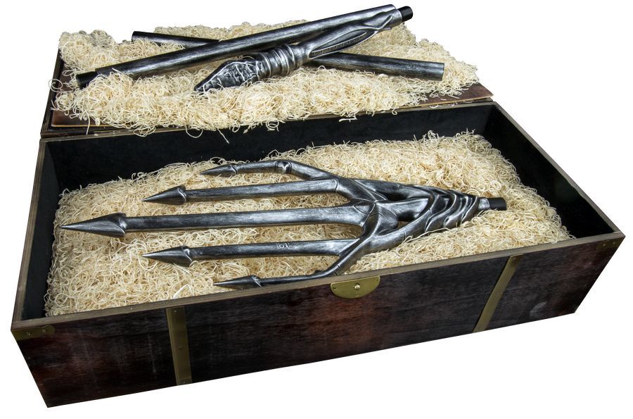 Aquaman's Trident & Treasure Chest LifeSize Replica at Mighty Ape