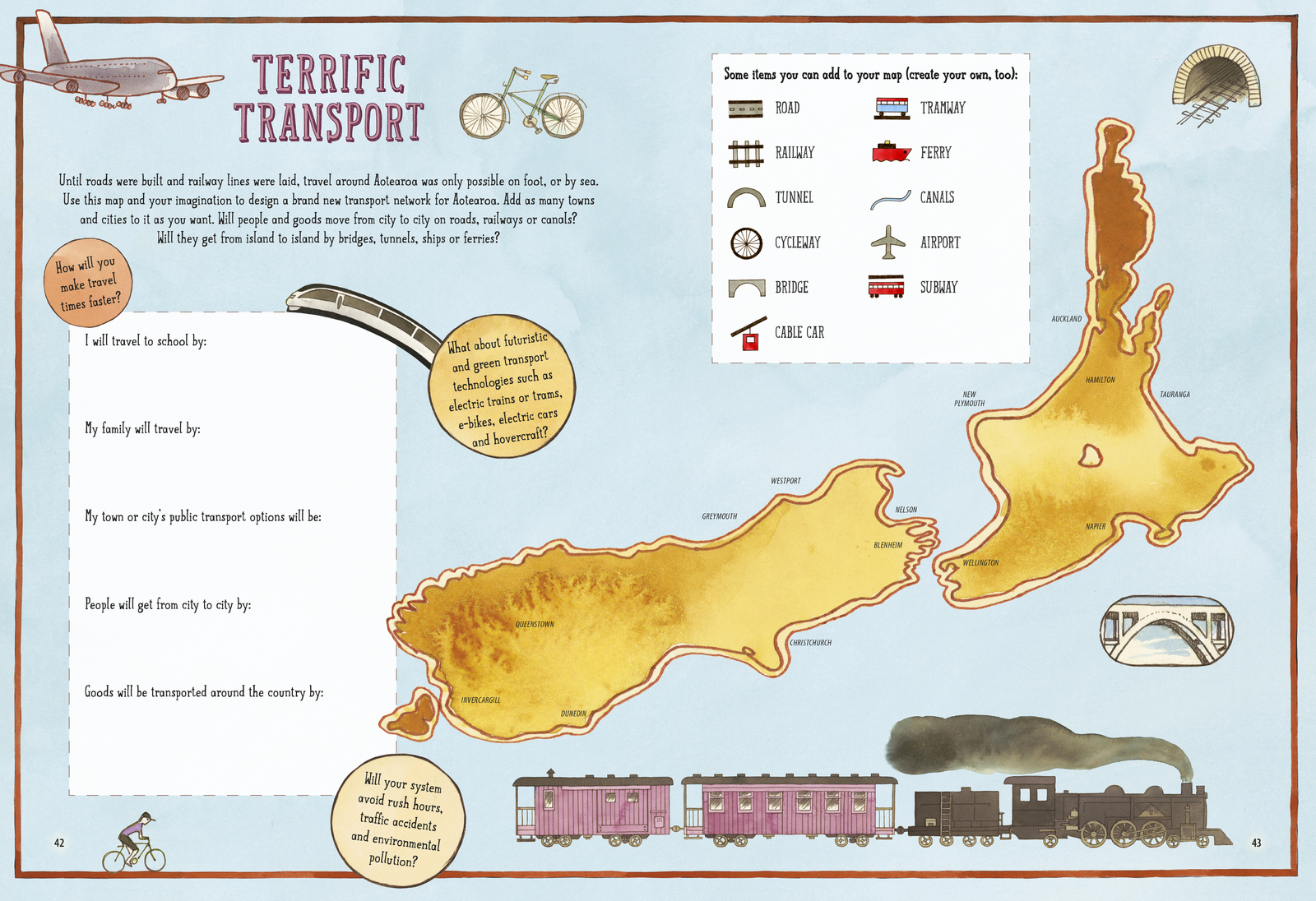 Amazing Aotearoa Activity Book by Gavin Bishop image