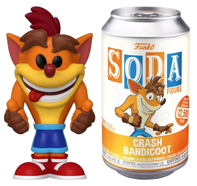 Crash Bandicoot - Soda Vinyl Figure + Collector Can