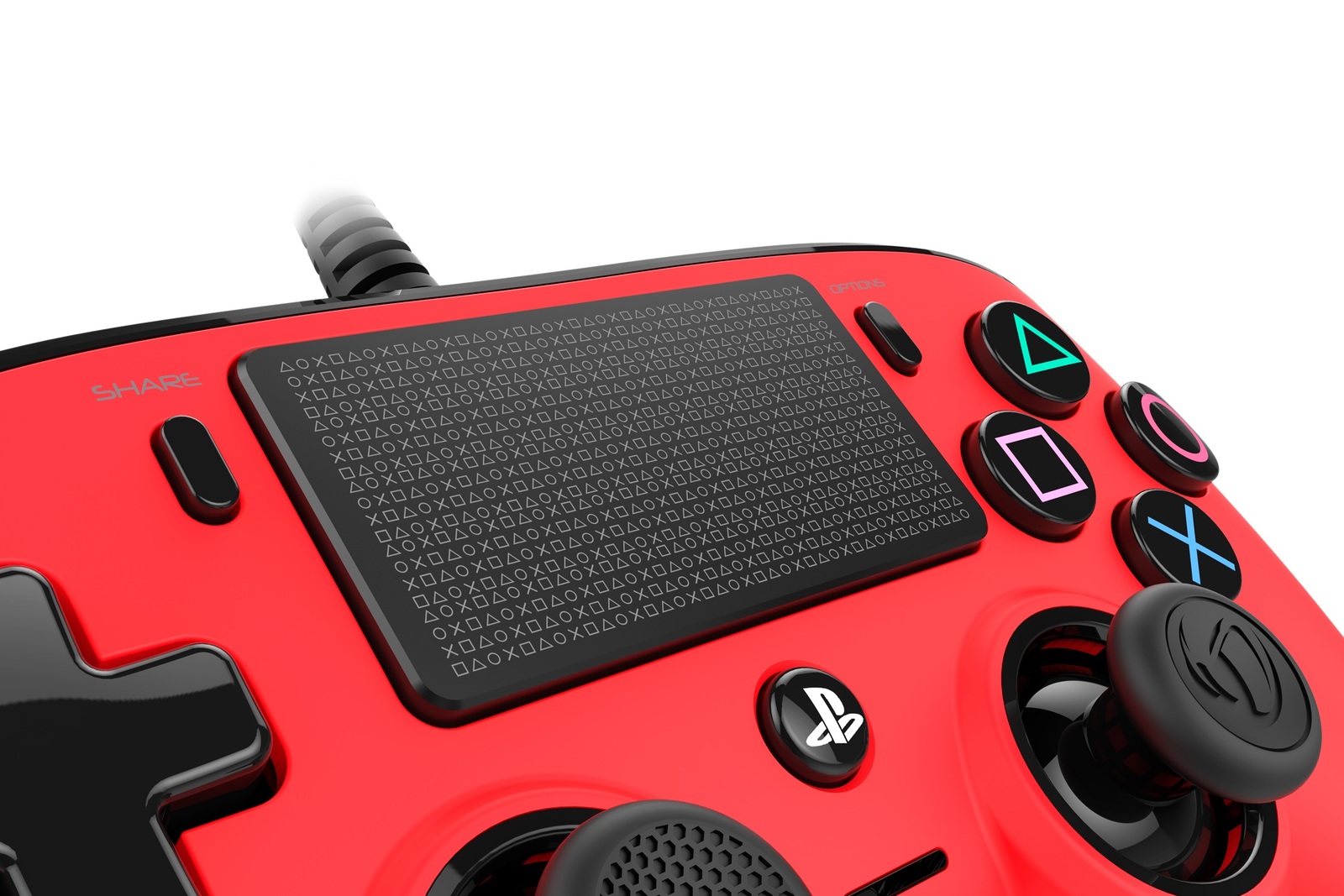 Nacon PS4 Wired Gaming Controller - Red for PS4 image
