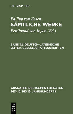 Deutsch-Lateinische Leiter. Gesellschaftsschriften by Ulrich Mache image