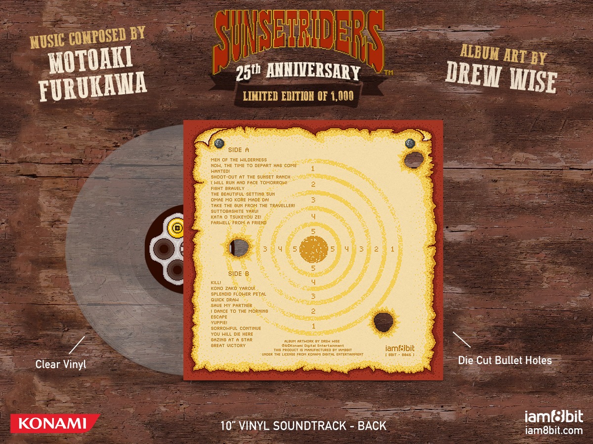 Sunset Riders Soundtrack (LP) by Motoaki Furukawa image