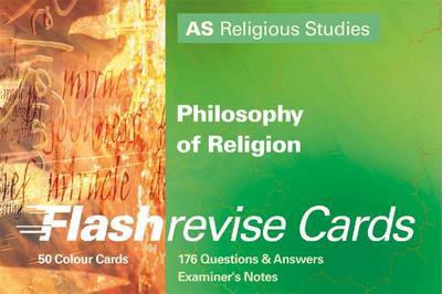 Flash Revise Cards A5 Religious Studies: Philosophy of Religion by Gordon Reid image