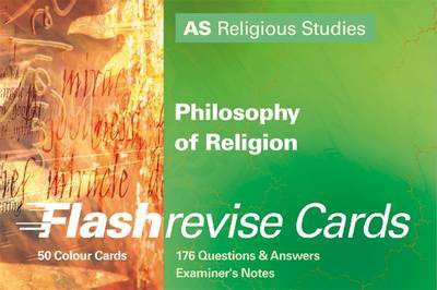 Flash Revise Cards A5 Religious Studies: Philosophy of Religion by Gordon Reid