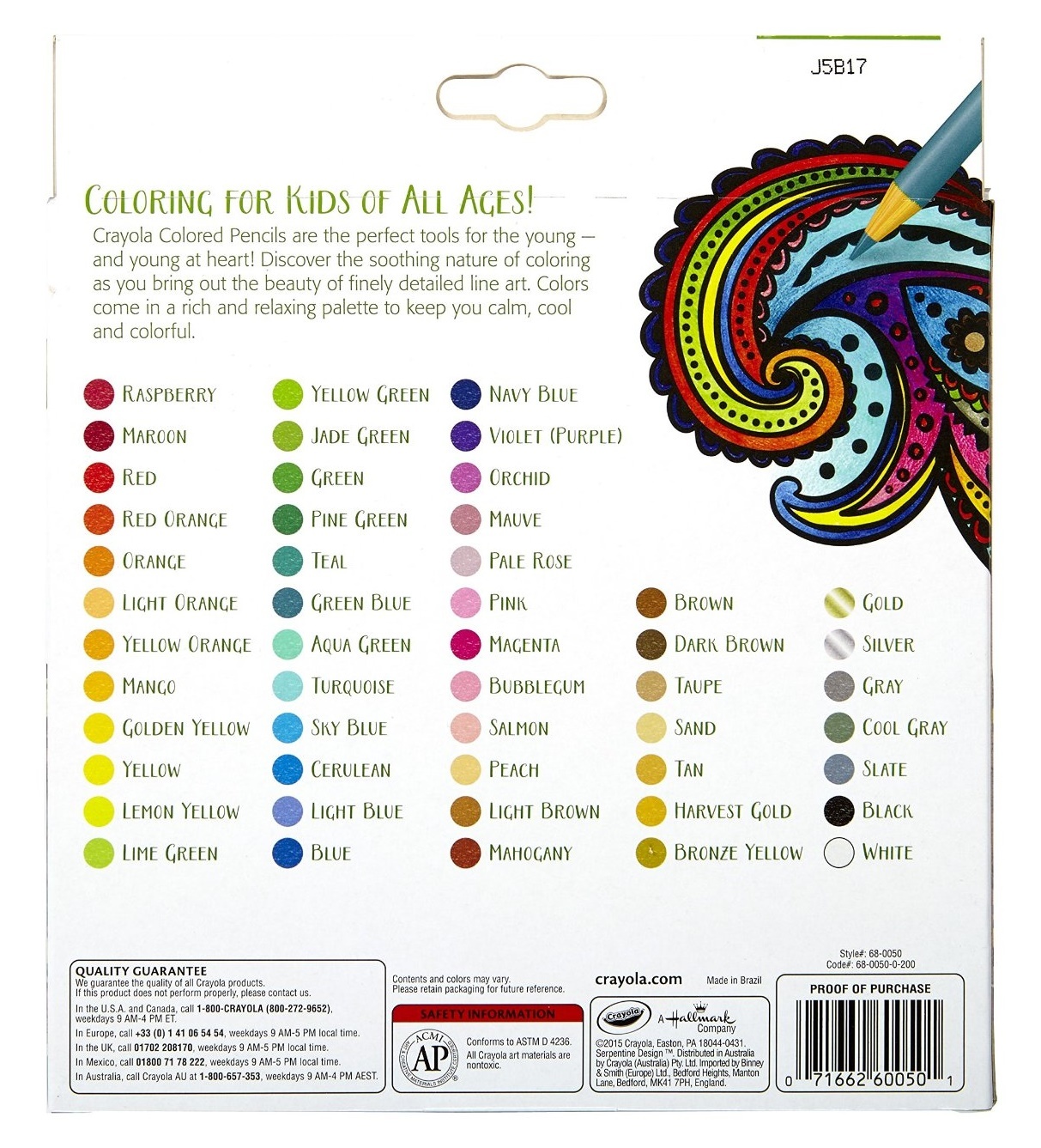Crayola Colour Escapes: Colouring Pencils - 50 Pack image