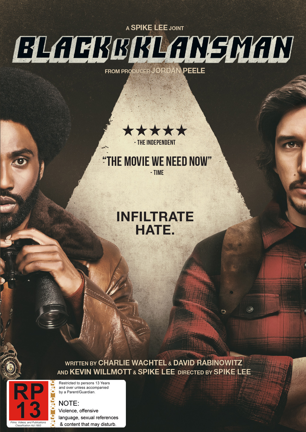 Blackkklansman on DVD image