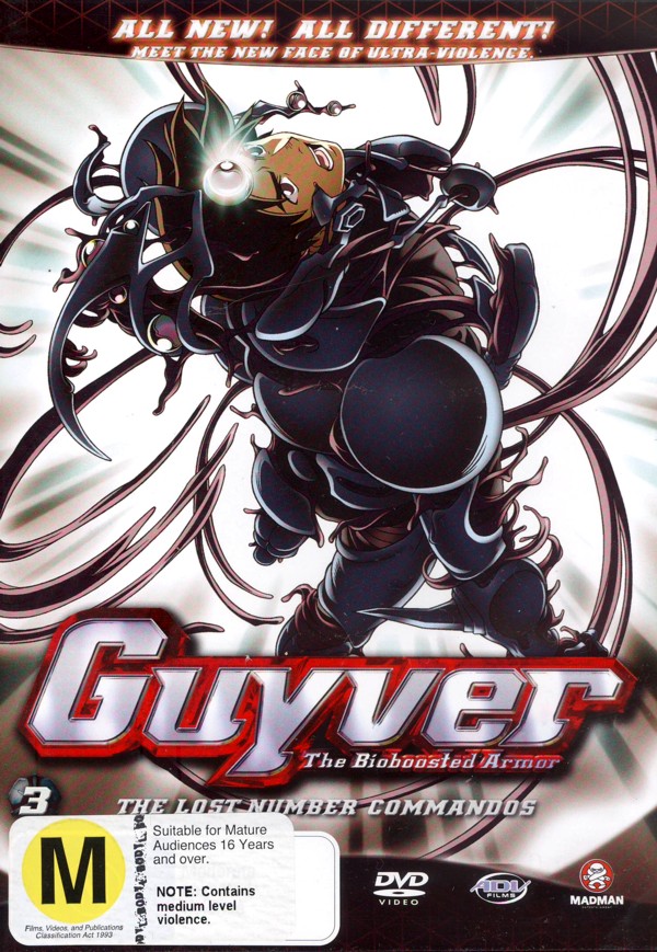 Guyver - The Bioboosted Armor: Vol. 3 - The Lost Number Commandos on DVD image