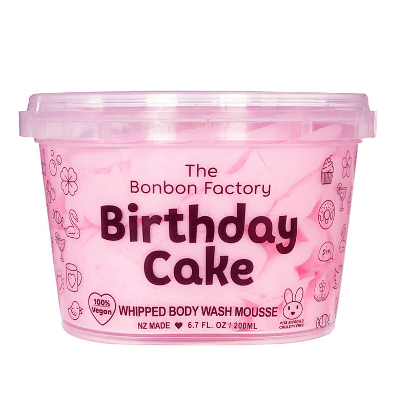 The Bonbon Factory: Body Wash - Birthday Cake (200g)