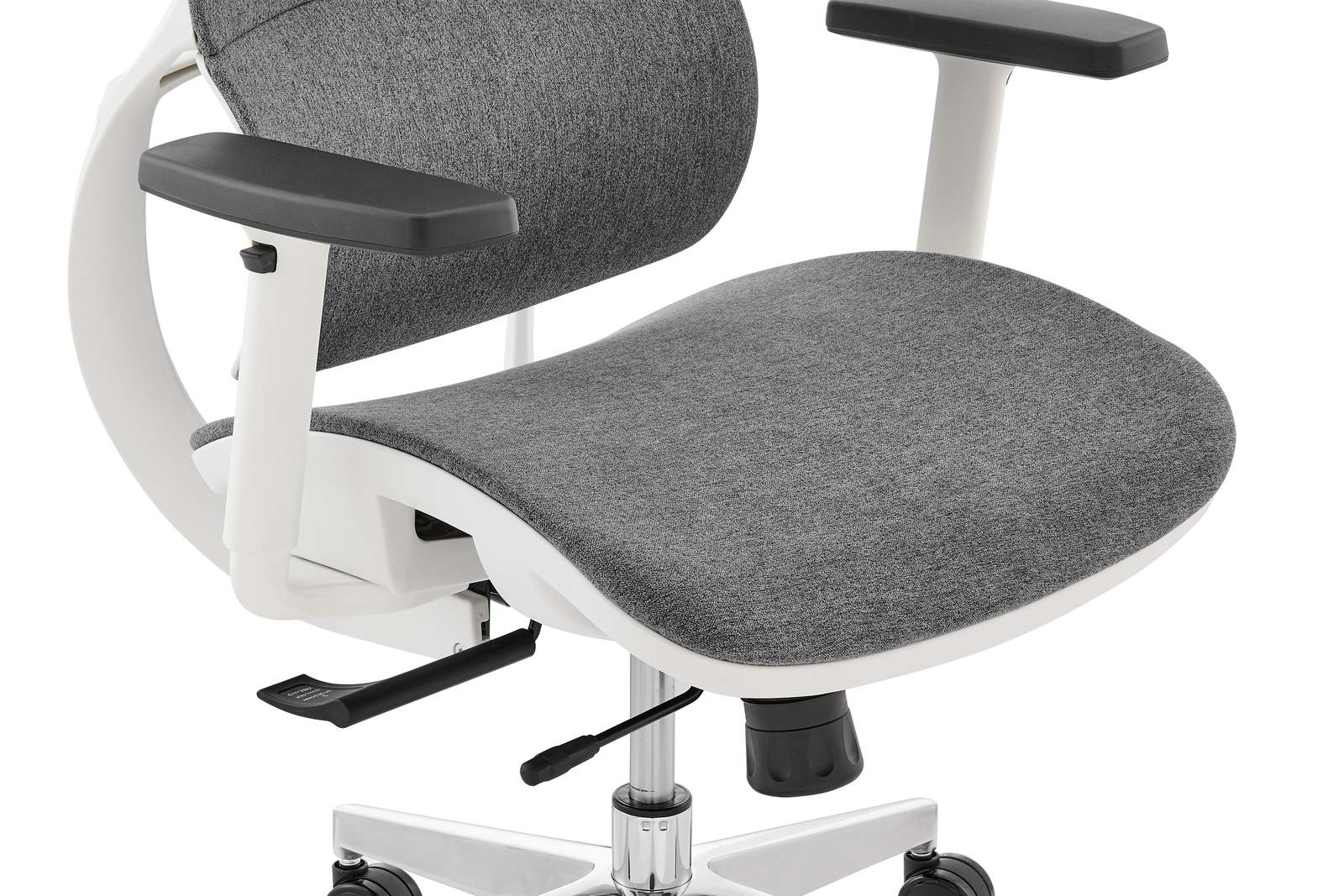 Ergolux Emerson Office Chair (White Frame, Grey)